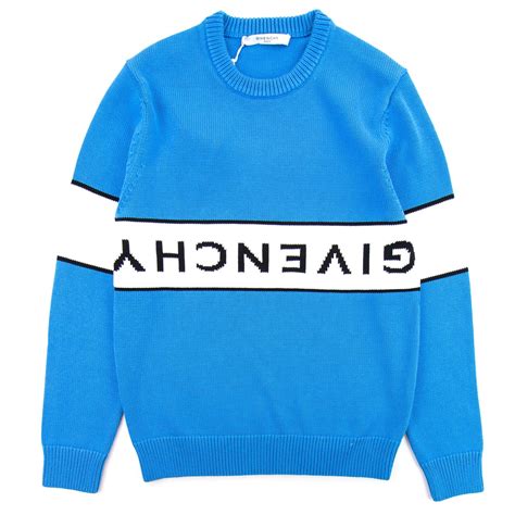 blue and white givenchy sweater
